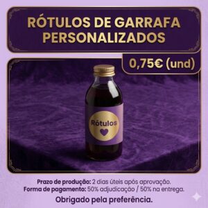 rótulos de garrafa personalizados